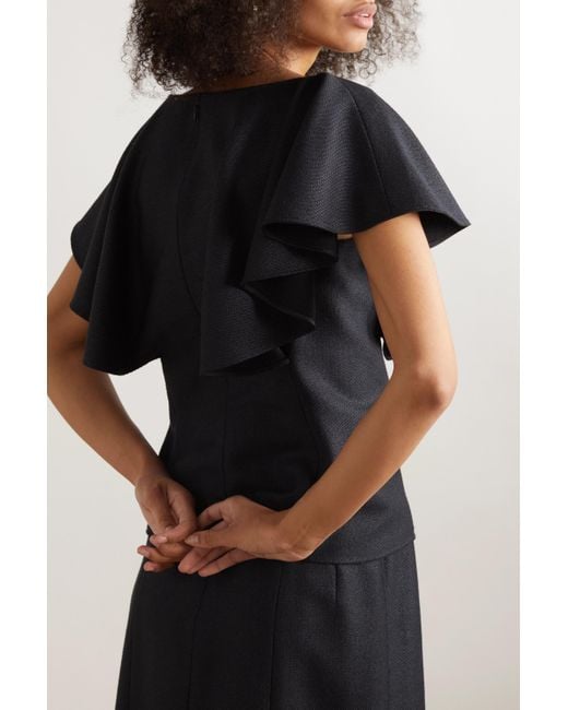 Chloé Black Ruffled Blouse