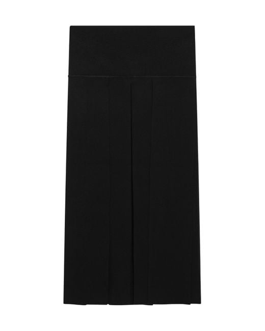 Alaïa Black Pleated Skirt