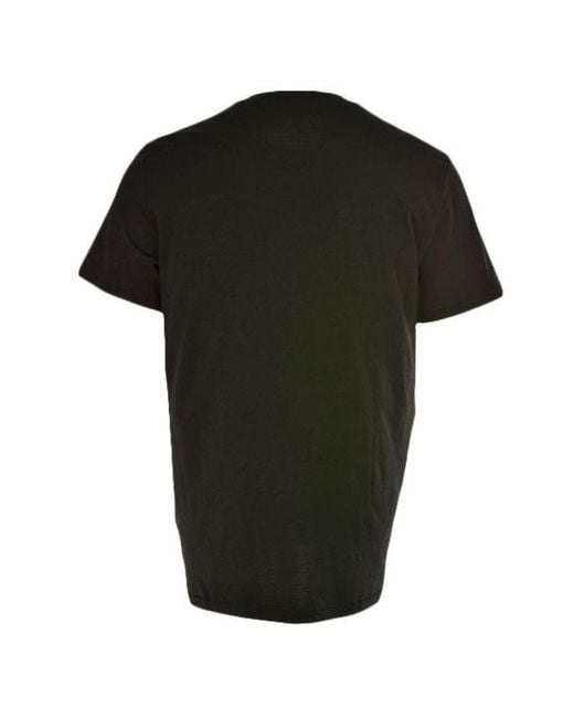 Just Cavalli Black Pattern Printed Short-Sleeved T-Shirt for men
