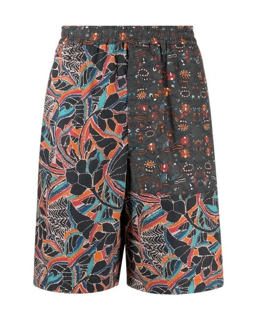 Isabel Marant Blue Laverneo Cotton Shorts for men