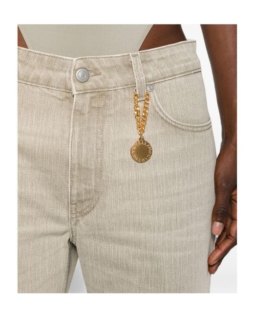 Stella McCartney Natural Belt Loop Jeans