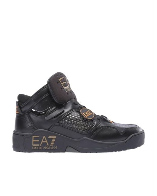 EA7 Black Ultimate Kombat High-Top Sneakers for men