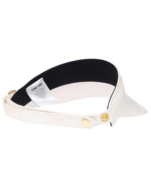 Tom Ford White Logo Hat