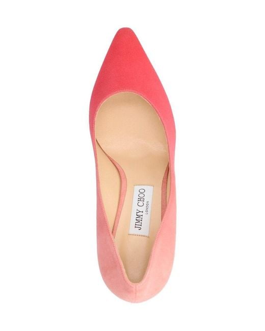 Jimmy Choo Pink Gradient Romy85 High Heels