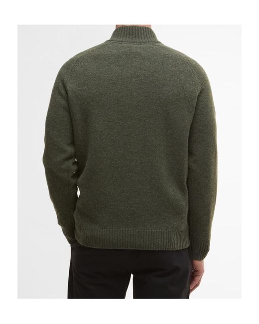 Barbour Green Grangetown Half Zip Jumper for men