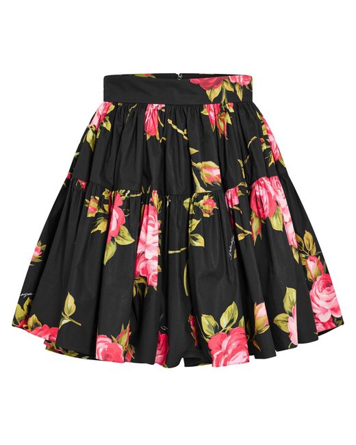 Dolce & Gabbana Multicolor Floral Midi Skirt
