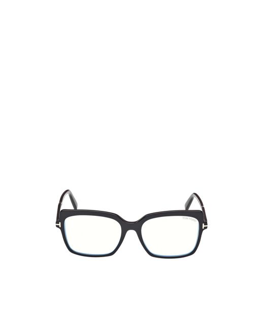 Tom Ford White Eyewear Butterfly Frame Glasses