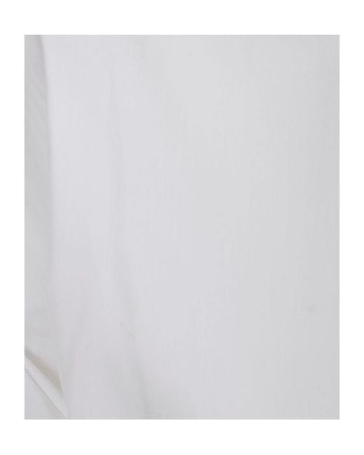 Sacai White Crewneck Short-Sleeved T-Shirt