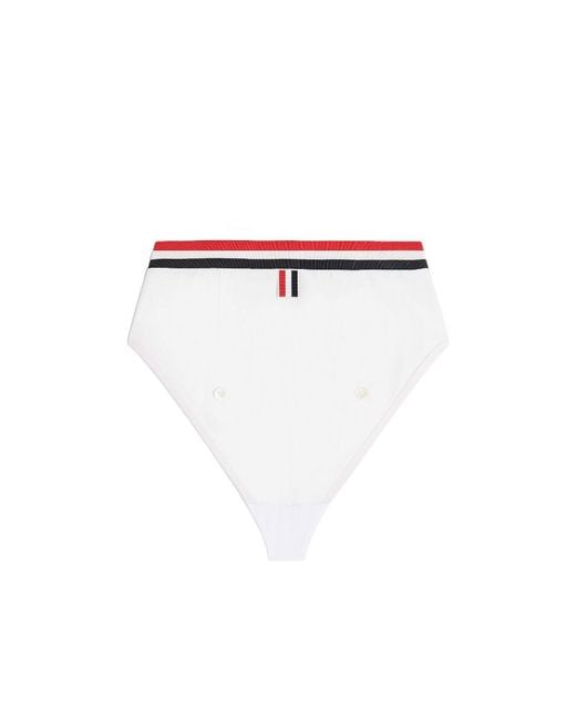 Thom Browne White Rwb Briefs