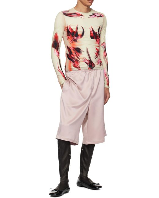 Jean Paul Gaultier Double-Layered Printed Top