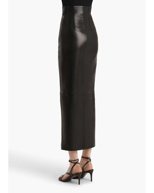 Khaite Black Gres Skirt