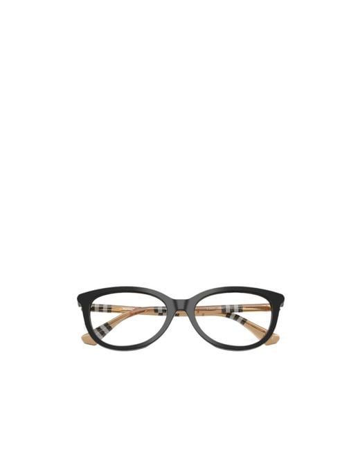 Burberry White Eyewear Cat-Eye Glasses