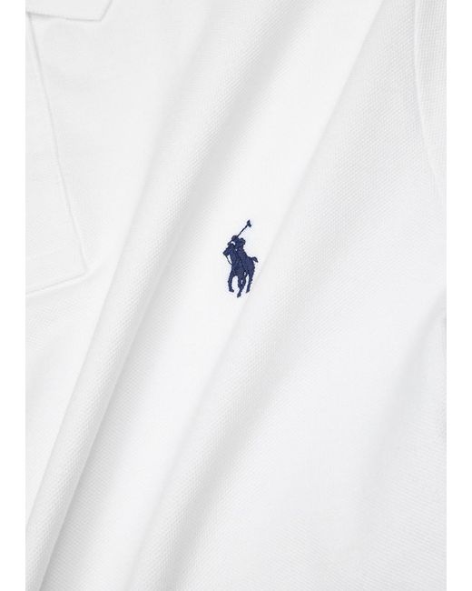 Polo Ralph Lauren White Logo Short Sleeve Polo Shirt for men