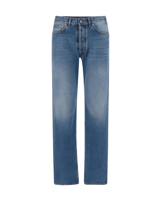 Maison Margiela Blue Straight-Leg Jeans for men