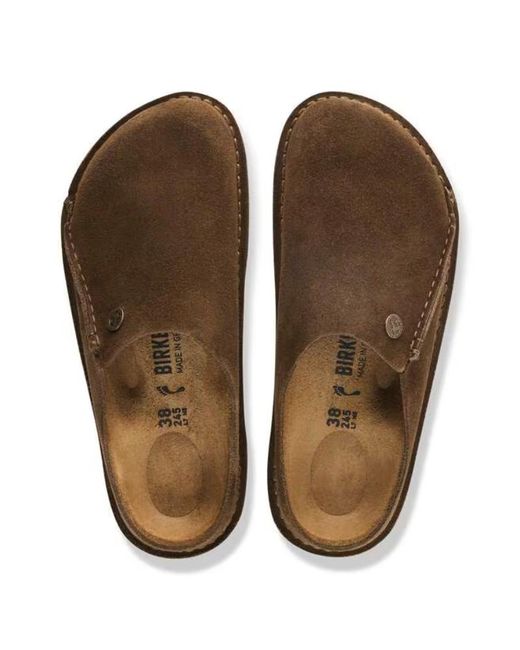 Birkenstock Brown Zermatt Premium Slippers for men