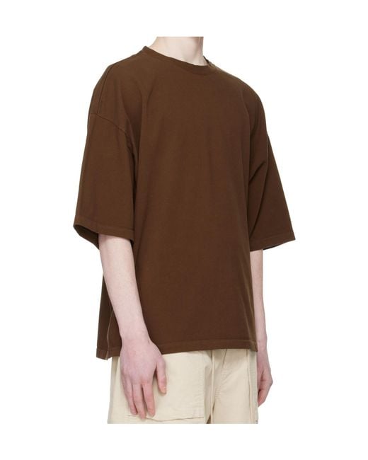 Entire studios Brown Crew-Neck Short-Sleeve T-Shirt for men