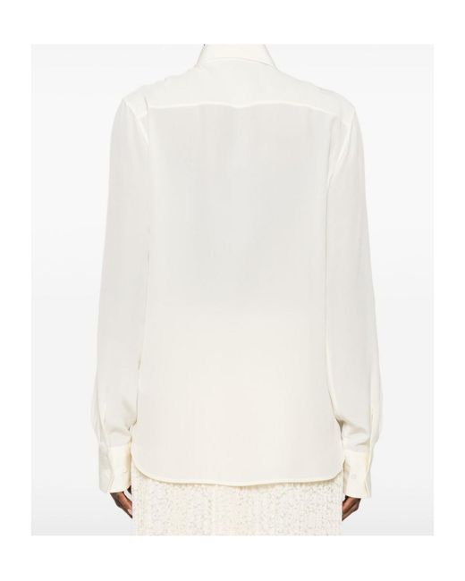 Ermanno Scervino White Floral Shirt