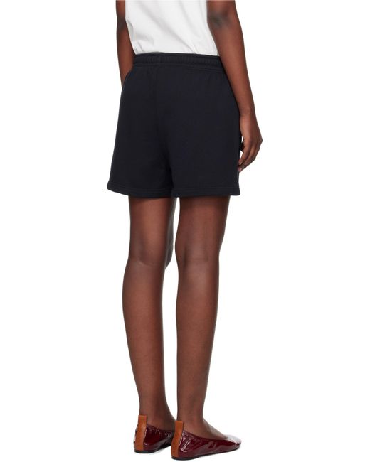 Maison Kitsuné Black Maison Kitsuné Baby Fox-Patch Drawstring Shorts
