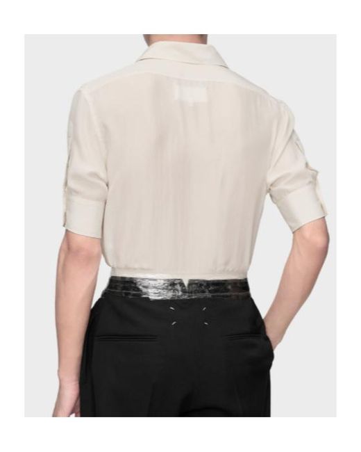 Maison Margiela White Four Stitched Shirt for men