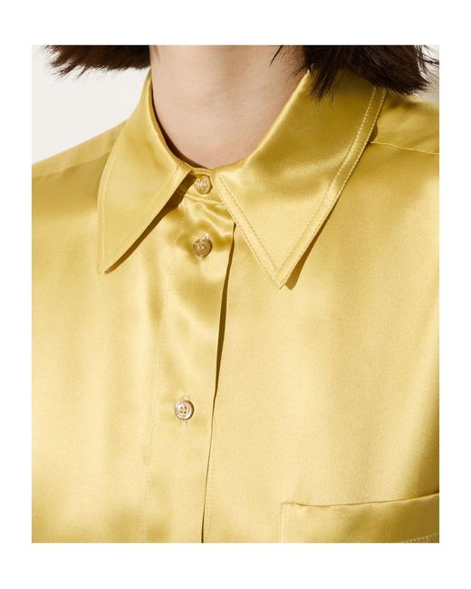 MAX&Co. Yellow Long-Sleeved Shirt