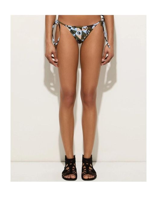 Emilio Pucci Multicolor Occhi-Print Bikini Bottoms