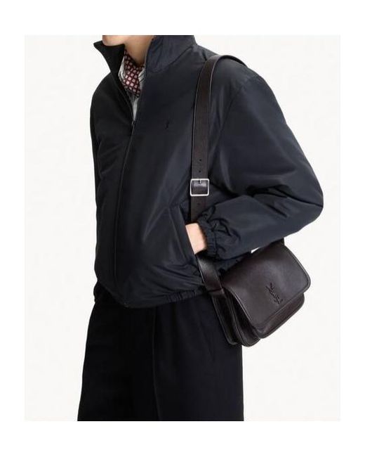 Saint Laurent White Niki Logo Shoulder Bag for men