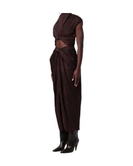 Cult Gaia Red Pleated Dress