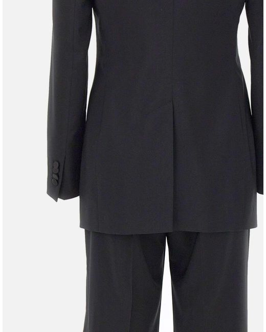 Tagliatore Black Eleniaad Double-Breasted Suit