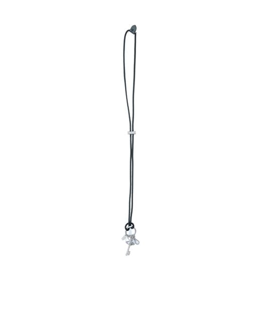 Vivienne Westwood White Diamante Key Orb Necklace for men