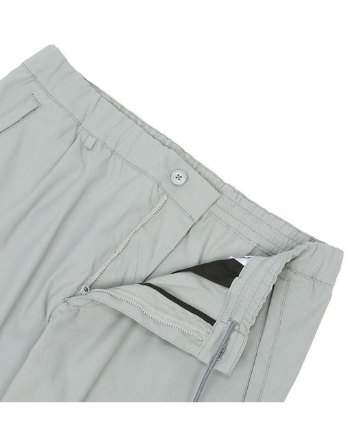 C P Company Gray Logo-Patch Cargo Trousers for men