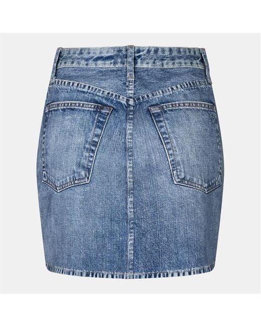 Rag & Bone Blue Multi-Pocket Skirt