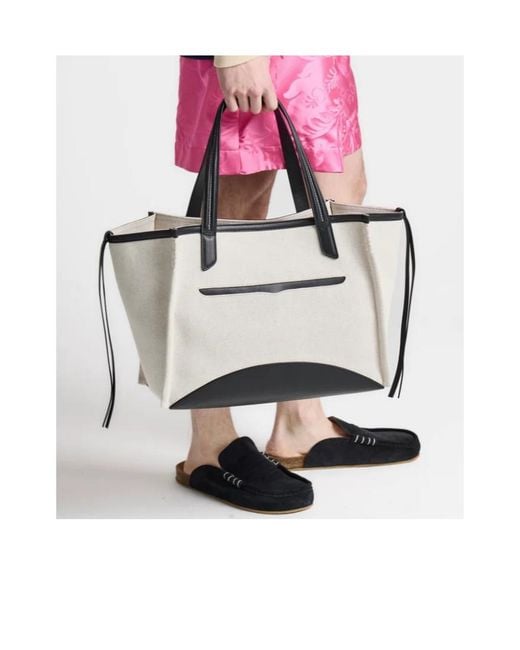 J.W. Anderson White Loafer Cabas Bag for men