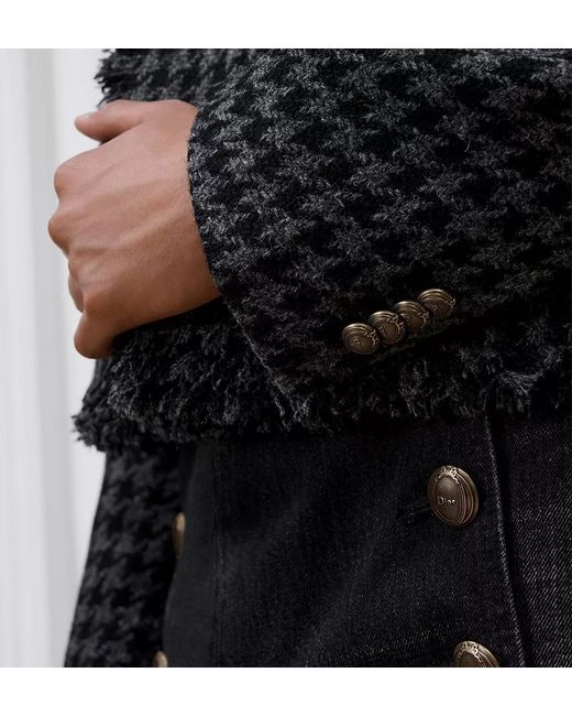 Dior Black Cropped Bar Jacket for men