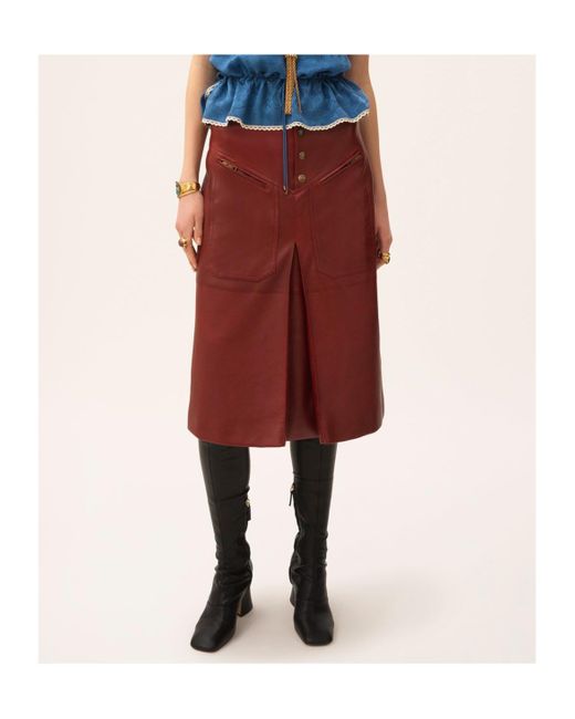 Chloé Purple Knee-Length Skirt