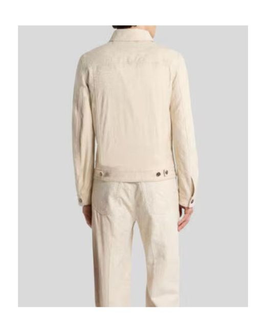 Etro Natural Paisley Jacquard Jacket for men