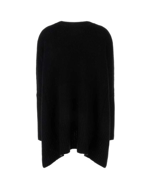 Co. Black Asymmetric Knit Top