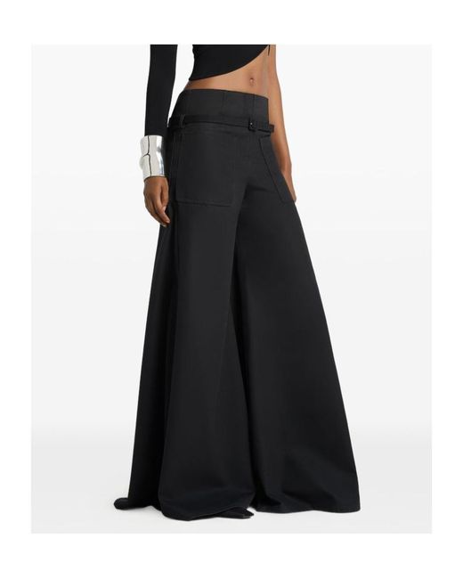 Courreges Black Courrèges High-Rise Palazzo Pants