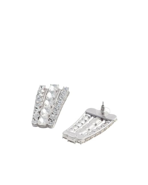 Self-Portrait Metallic Multi Embellished Earrings