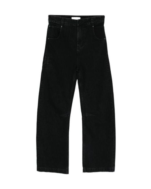 Entire studios Black Gem Wide-Leg Jeans
