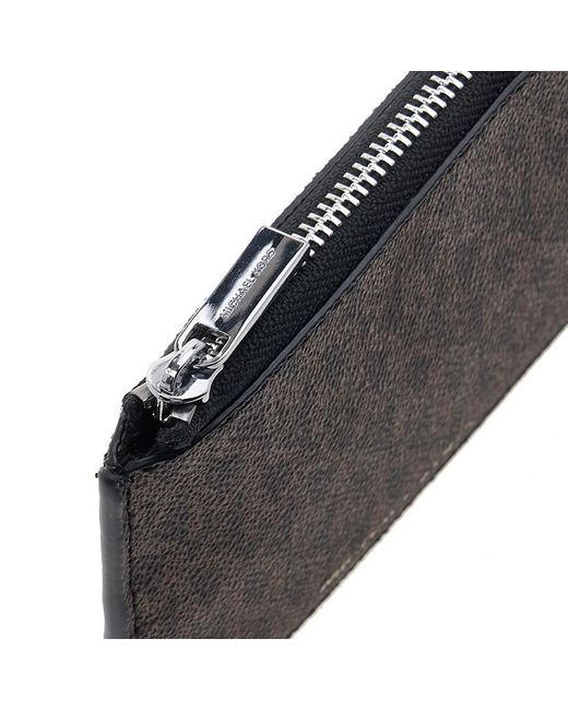 MICHAEL Michael Kors Black Zipper Wallet for men