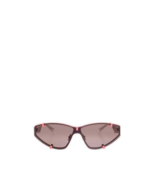 Bottega Veneta Pink Eyewear Cat Eye-Frame Sunglasses