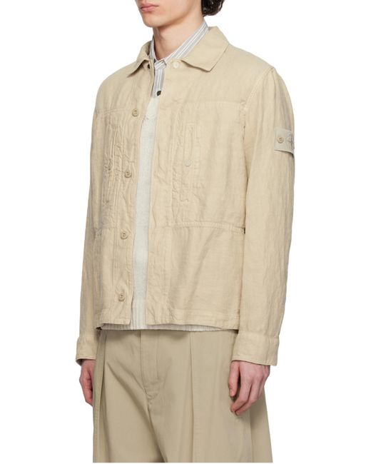 Stone Island Natural Ghost Overshirt for men