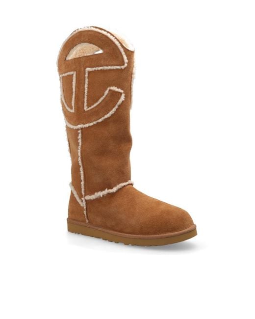 Ugg Brown X Telfar Logo Tall Boots for men