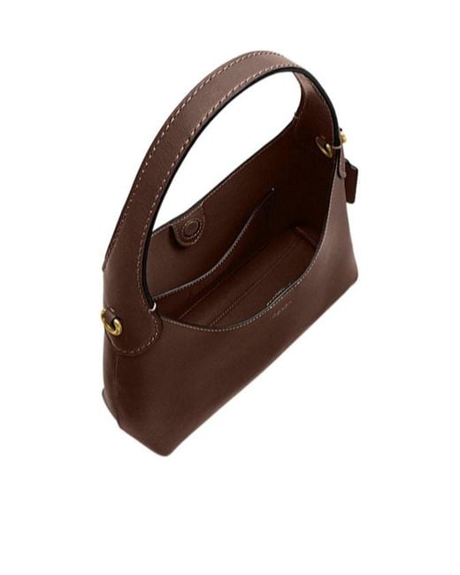 COACH Brown Brooklyn 23 Chained Shoulder Bag
