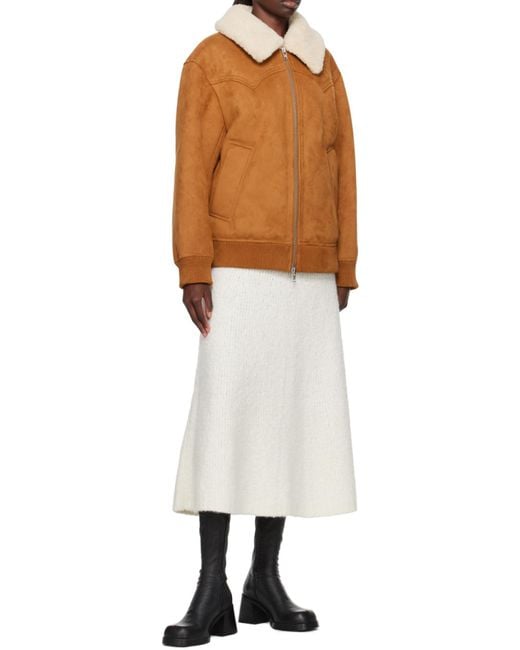 Stand Studio Brown Lillee Zip-Up Coat