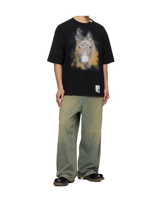 Maison Mihara Yasuhiro Multicolor Drawstring Wide Jeans for men