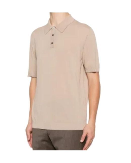 Roberto Collina Pink Short-Sleeve Polo Shirt for men