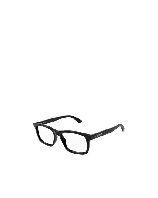 McQueen White Eyewear Rectangle Frame Glasses for men
