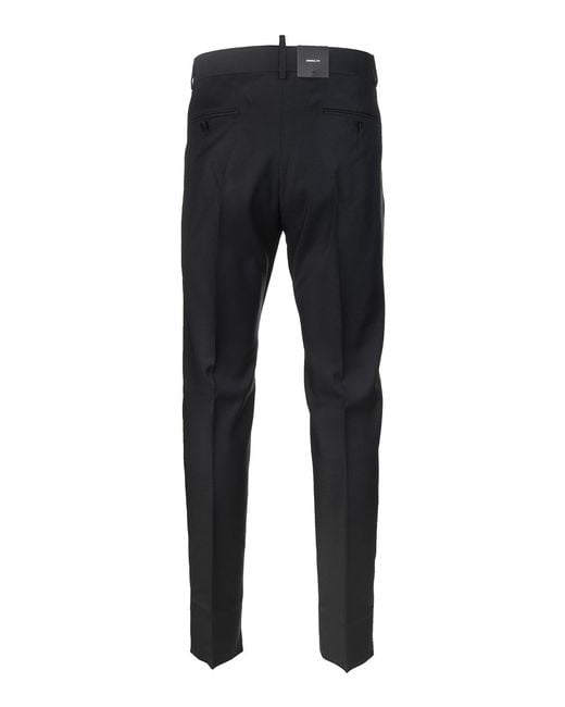 DSquared² Blue Wool Tailored Trousers for men