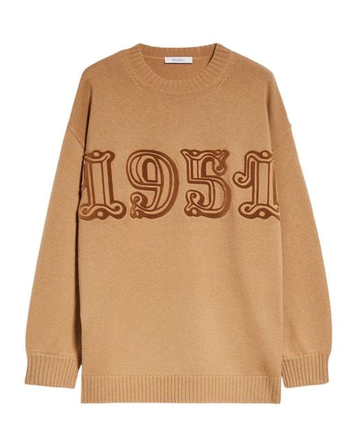 Max Mara Natural Wool And Cashmere Jumper
